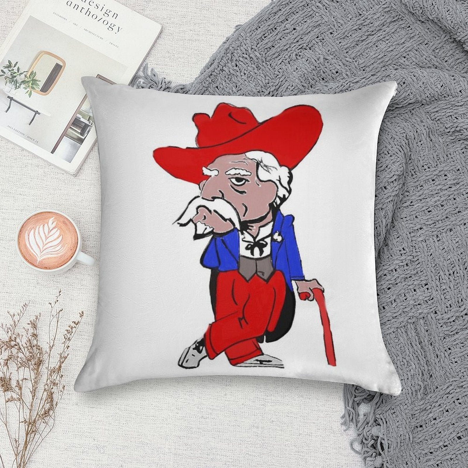 Col. Reb Soft Shrink-Resistant Throw Pillow