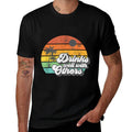 Drinks Well With Others Funny Retro Beach Summer Women Gift  Soft T-Shirt