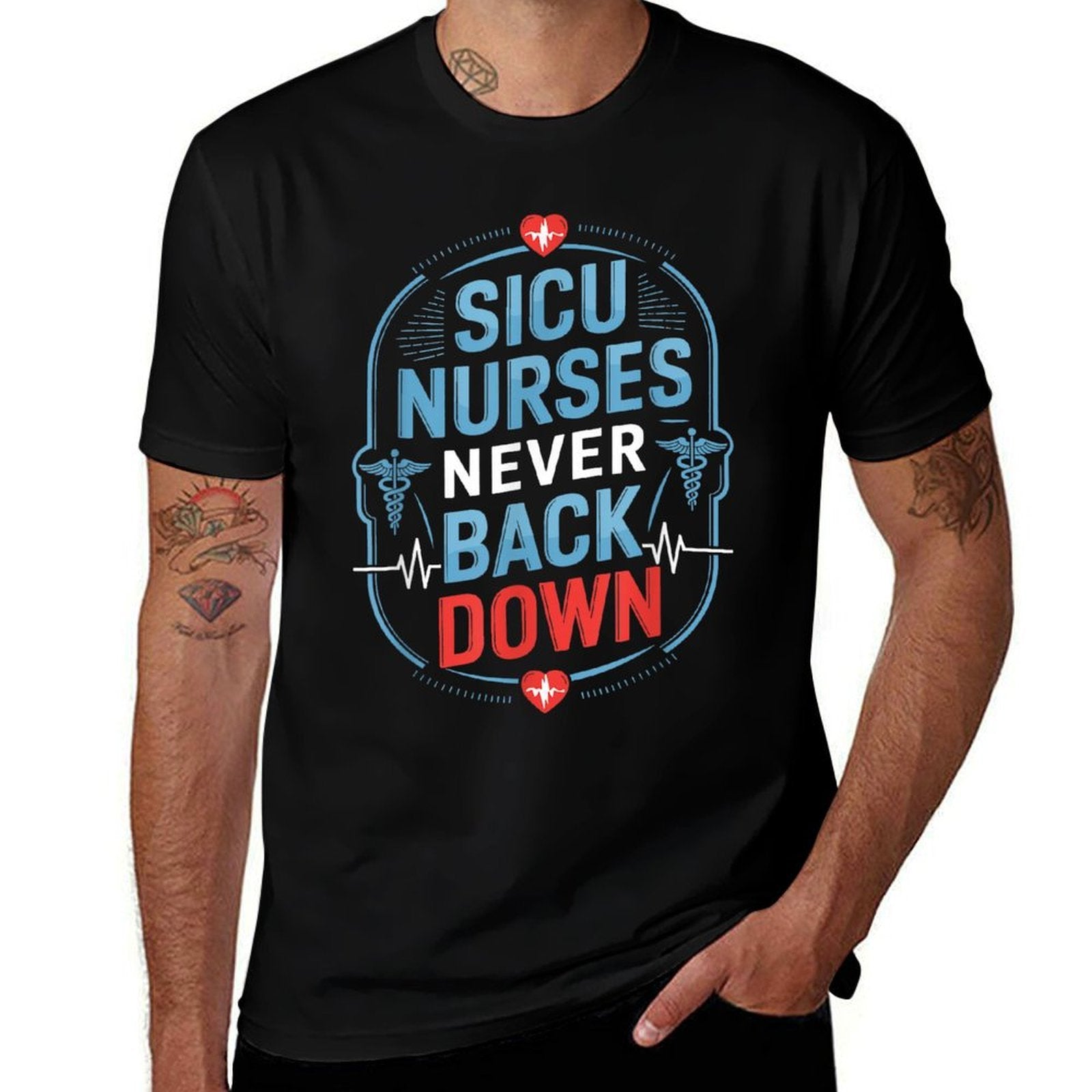 Surgical Intensive Care Unit Nursing Design for SICU Nurse  Relaxed-fit T-Shirt