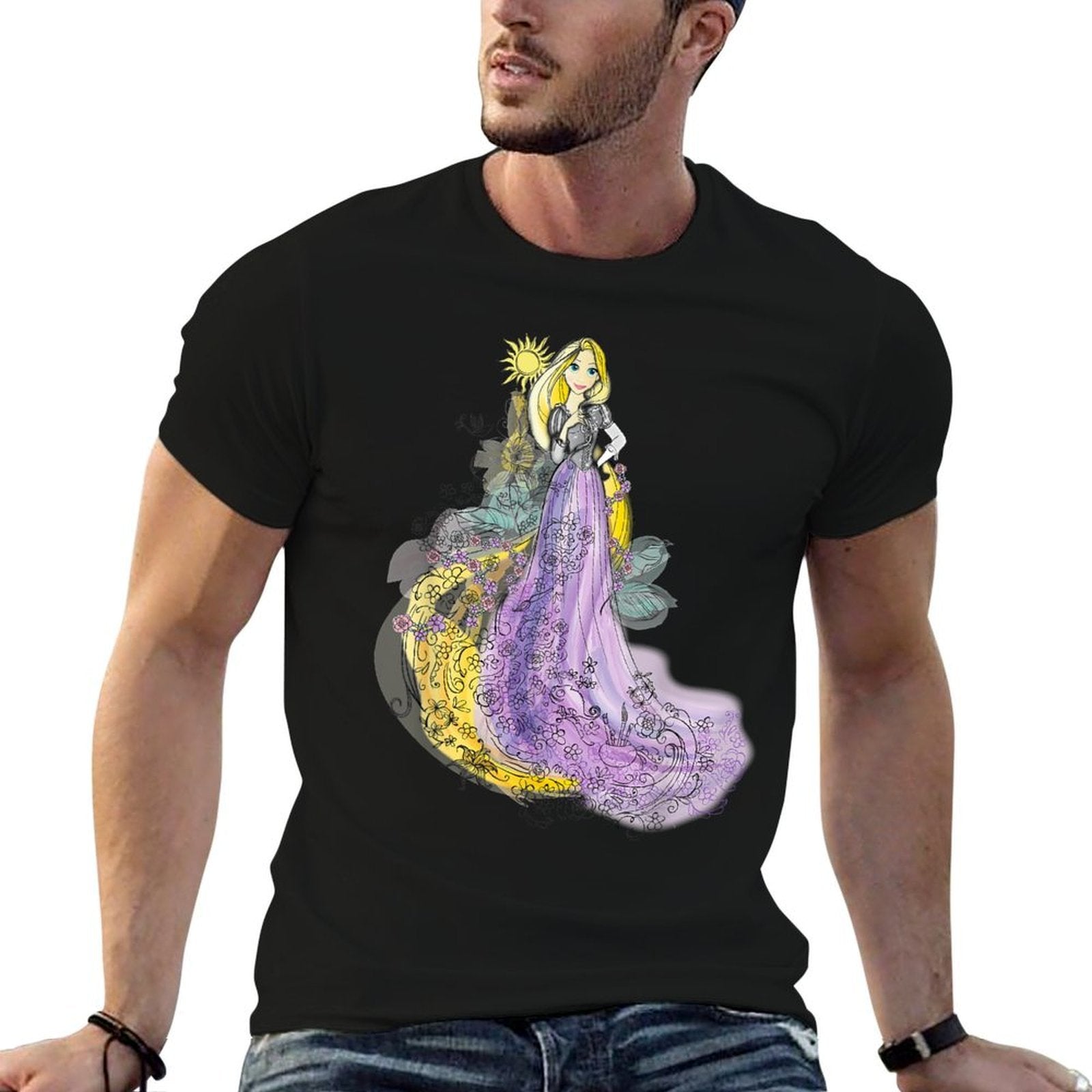 Disney Rapunzel Watercolor Comfortable T-Shirt