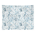 Little Blue Eucalyptus Leaves Botanical Pattern Tapestry