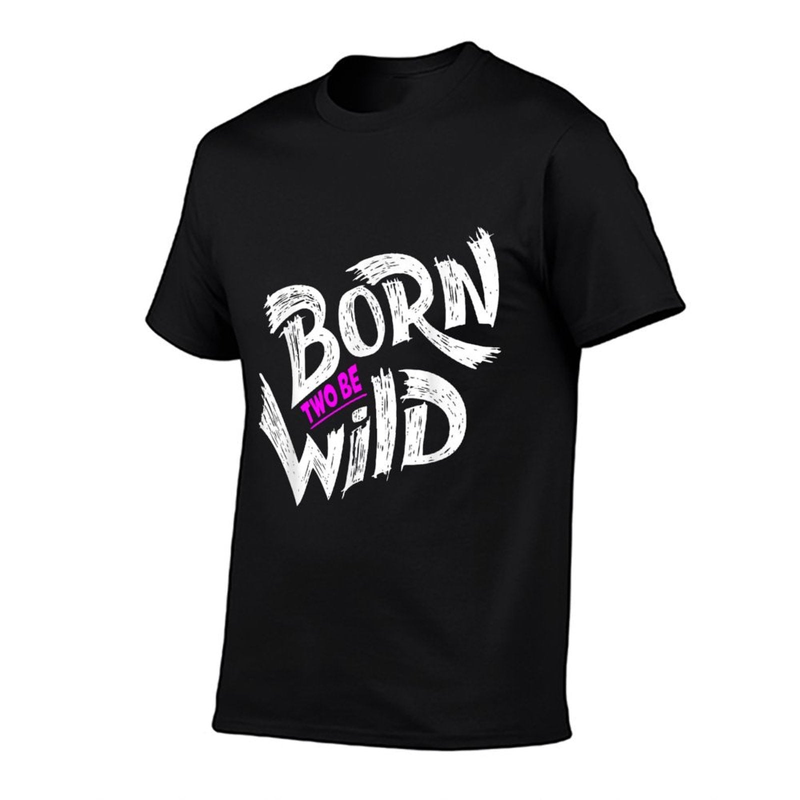 Born Two Be Wild 2 Year Old 2nd Birthday Toddler Boy Girl  Wrinkle-resistant T-Shirt