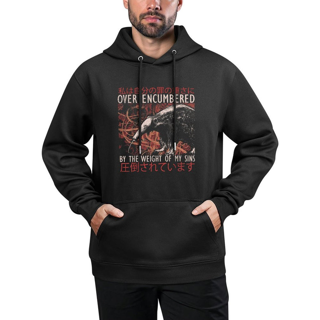 Over Encumbered by The Weight of My Sins Japanese Anteater Pilling-Resistant Hoodie