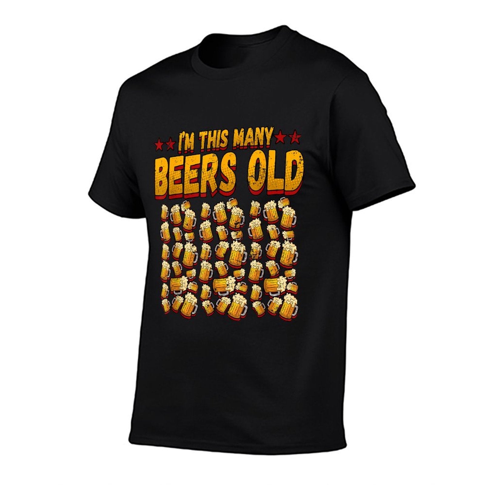 Im This Many Beers Old 50th Birthday  Heathered Texture T-Shirt