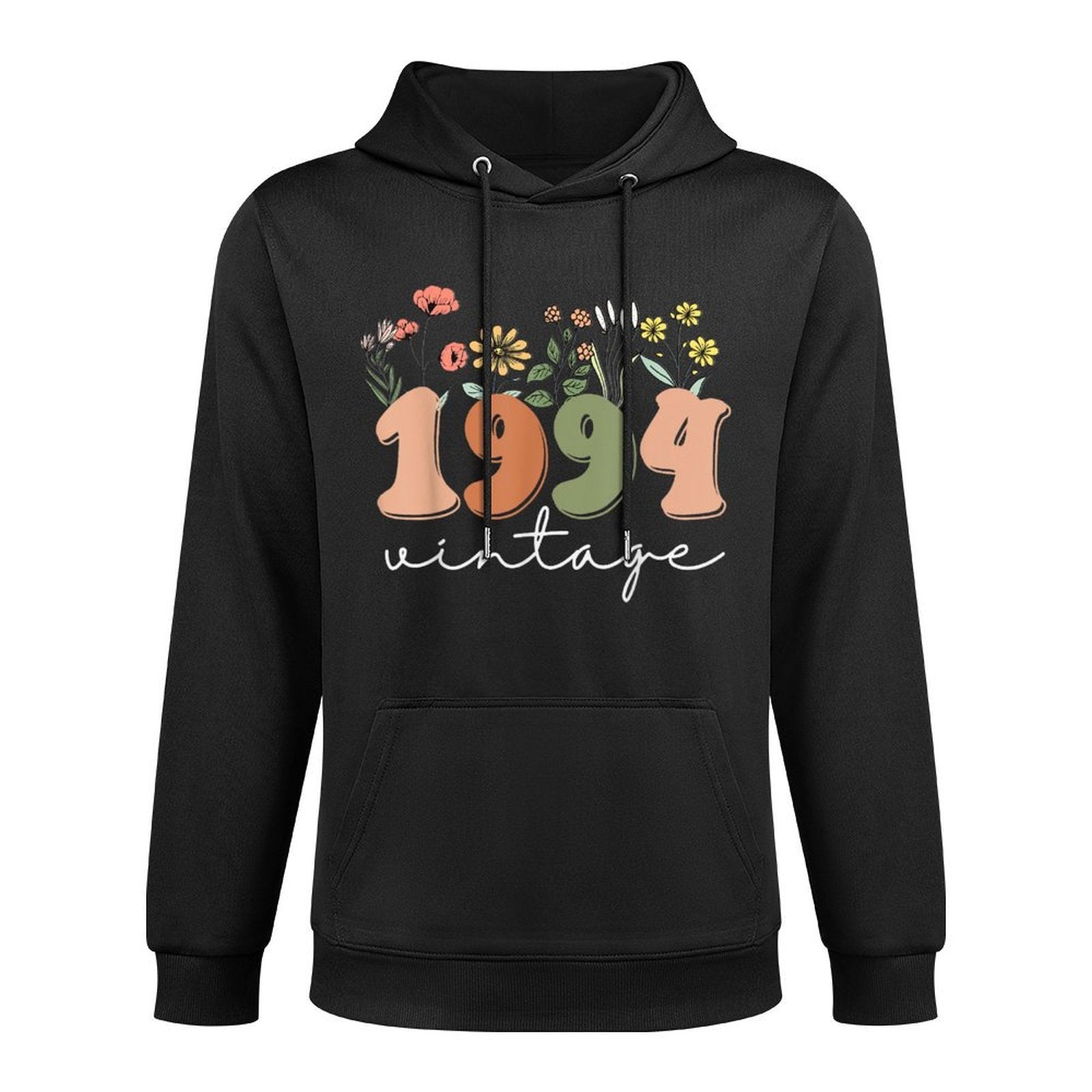 30 Years Old Vintage 1994 30th Birthday Wildflower Women Versatile Streetwear Hoodie