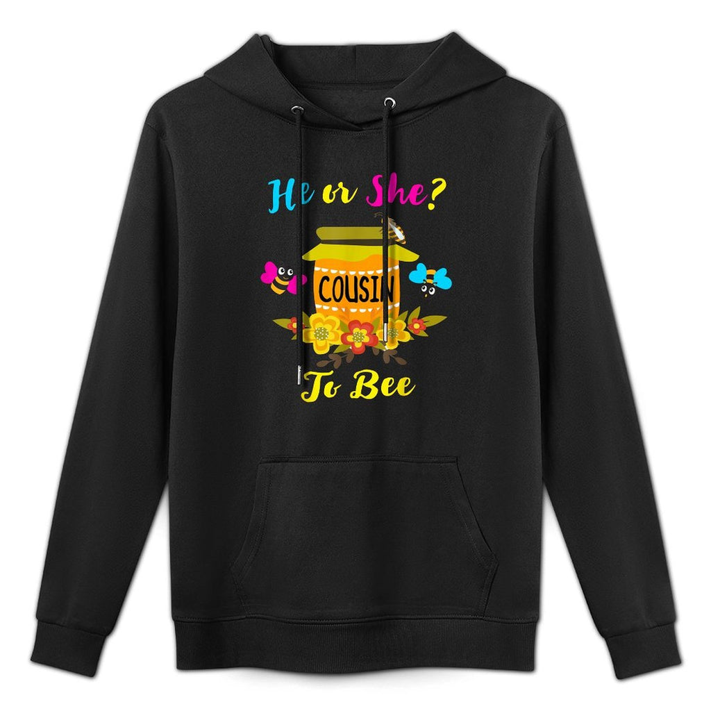 Gender Reveal What Will It Bee He Or She Cousin To Bee Funny Moisture-Wicking Hoodie
