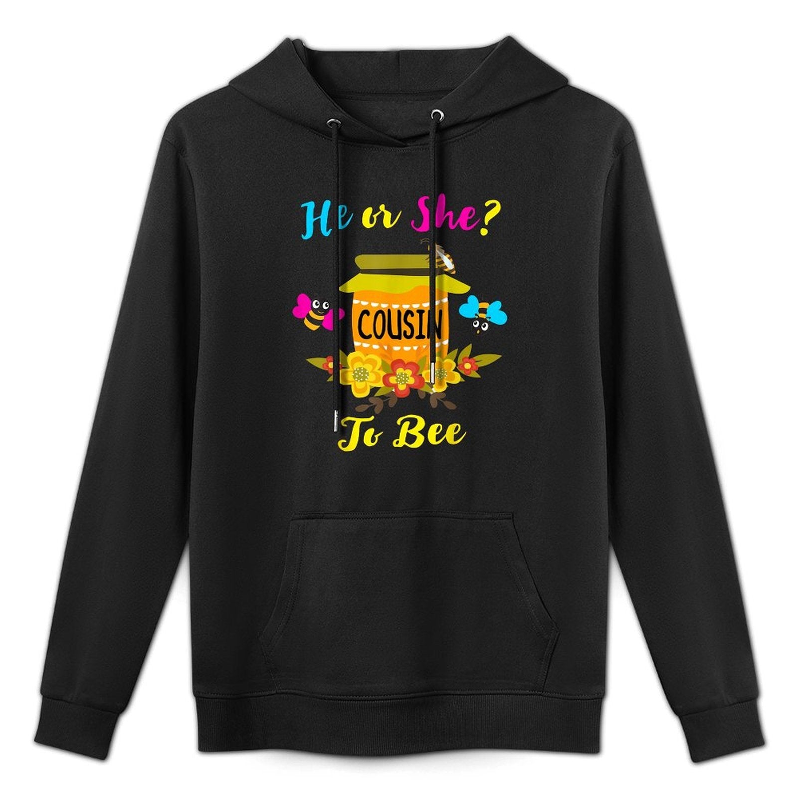 Gender Reveal What Will It Bee He Or She Cousin To Bee Funny Moisture-Wicking Hoodie