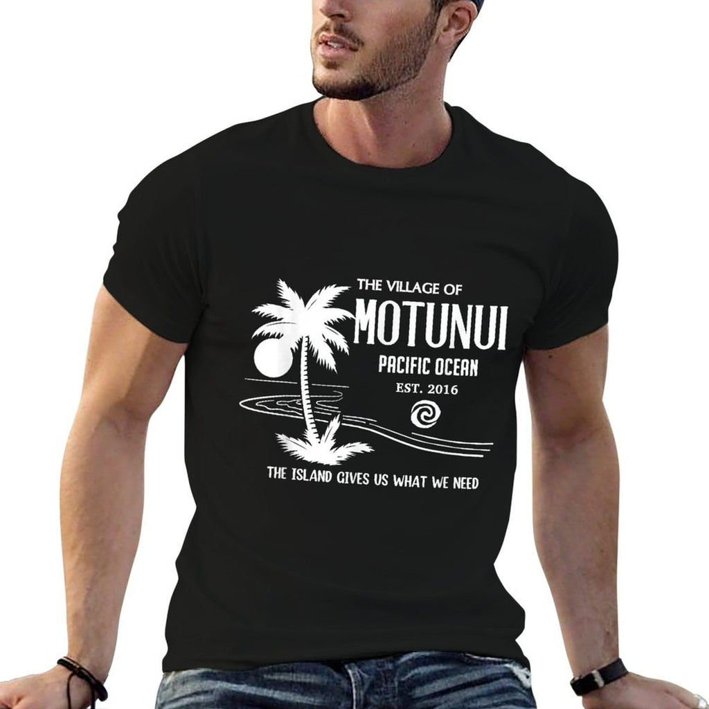Motunui Village, The Island Gives Us What We Need, Palm Tree Comfortable T-Shirt