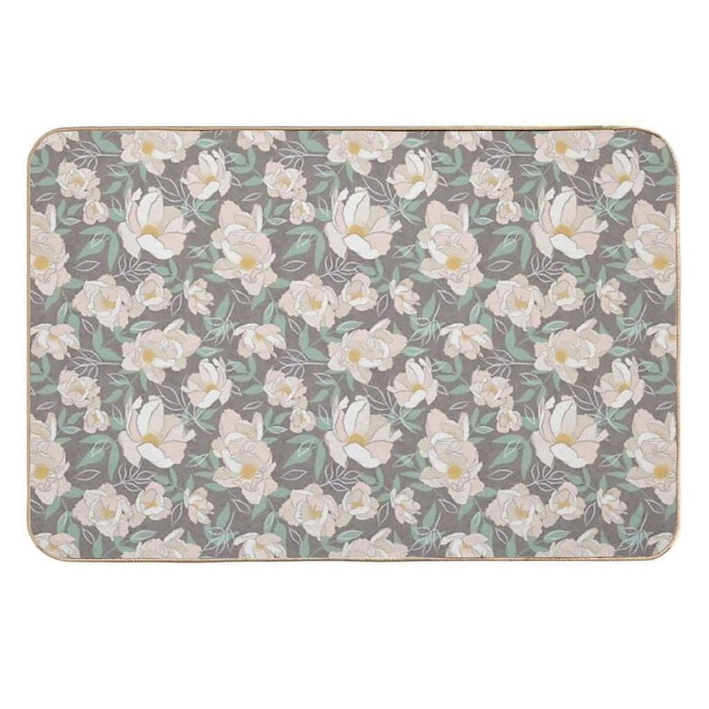 Peonies on Purple  Pet-Safe Bath Mat