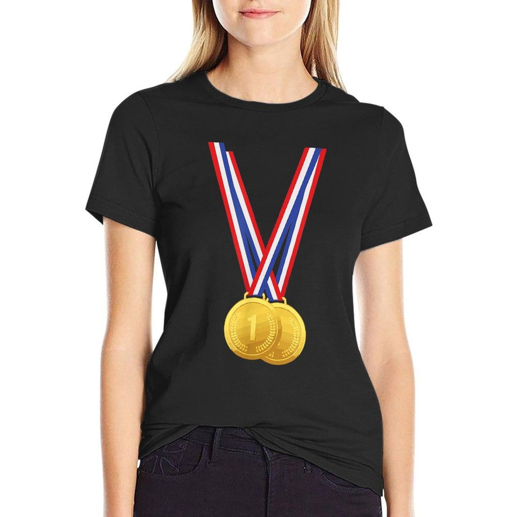Gold Medals - Funny for Winners And Champions  Versatile T-Shirt