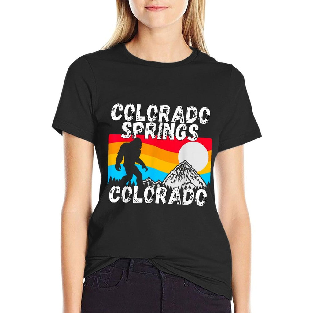 Retro Colorado Springs Colorado Apparel  Versatile T-Shirt