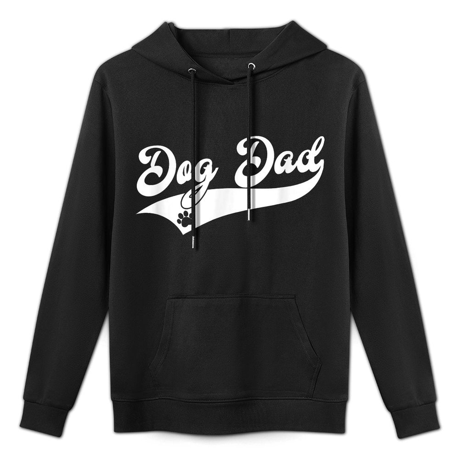 Dog Dad - Athletic Design Style - Funny Dog Paw - Classic Shrink-Resistant Hoodie
