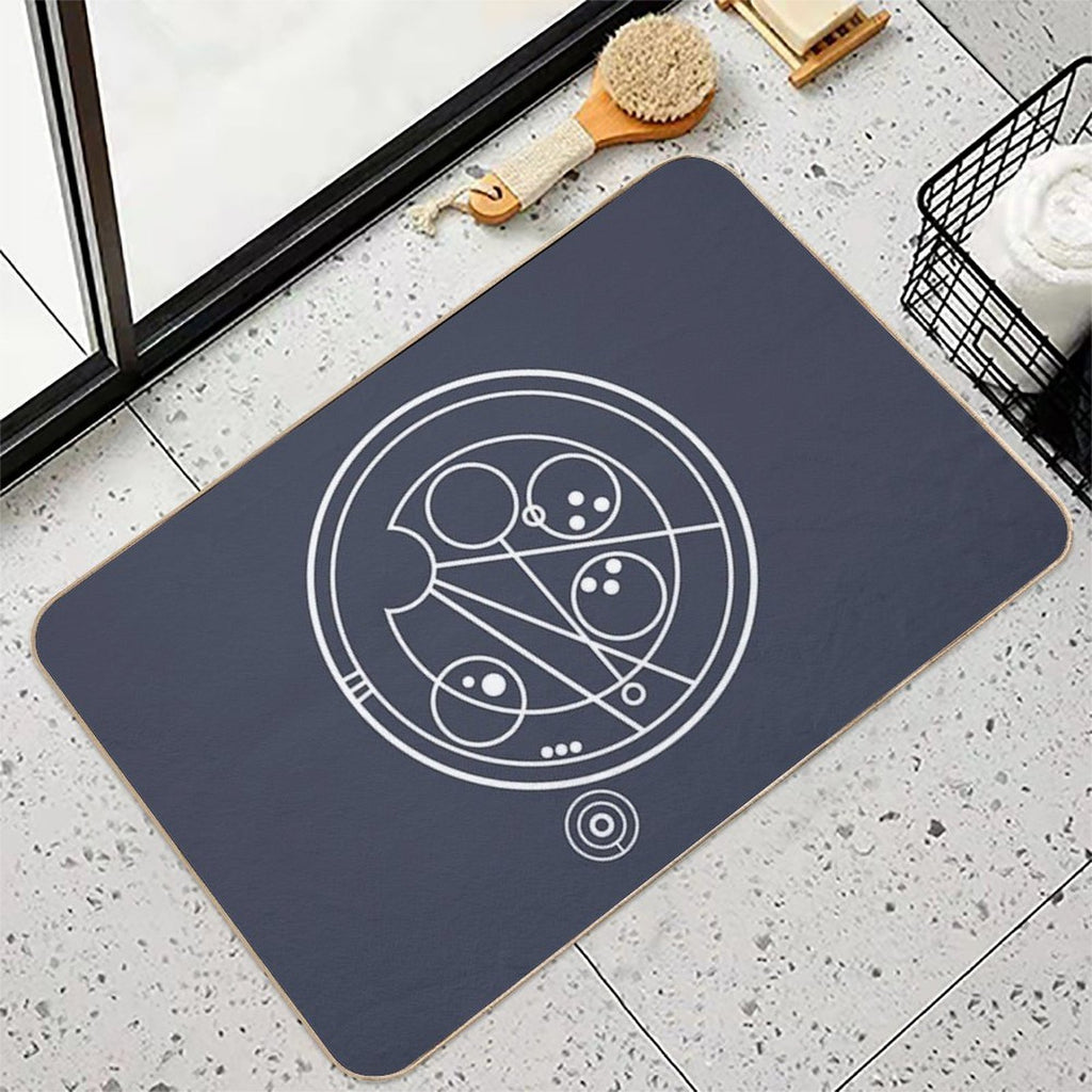 Allons-y! White  Versatile Bath Mat