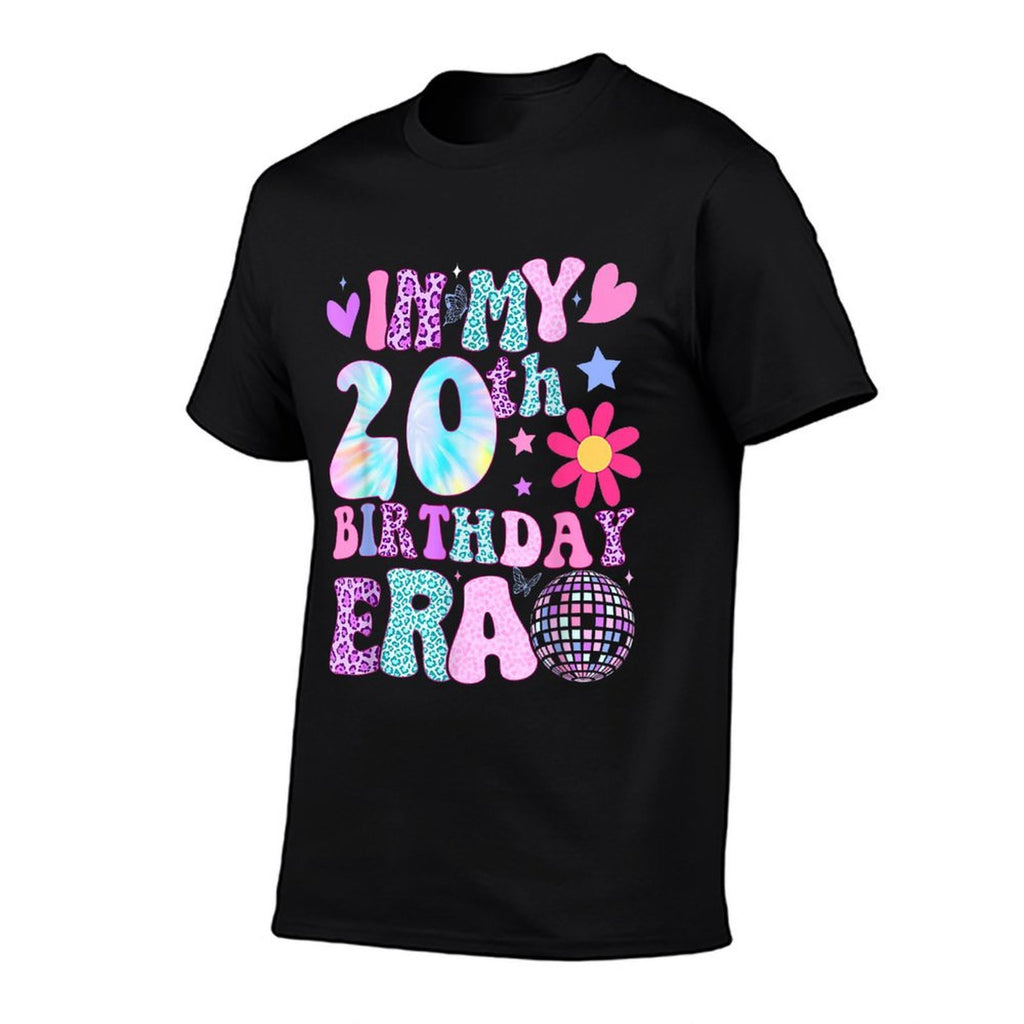 Groovy In My 20th Birthday Era Gifts Funny 20 Years Old  Tagless Design T-Shirt