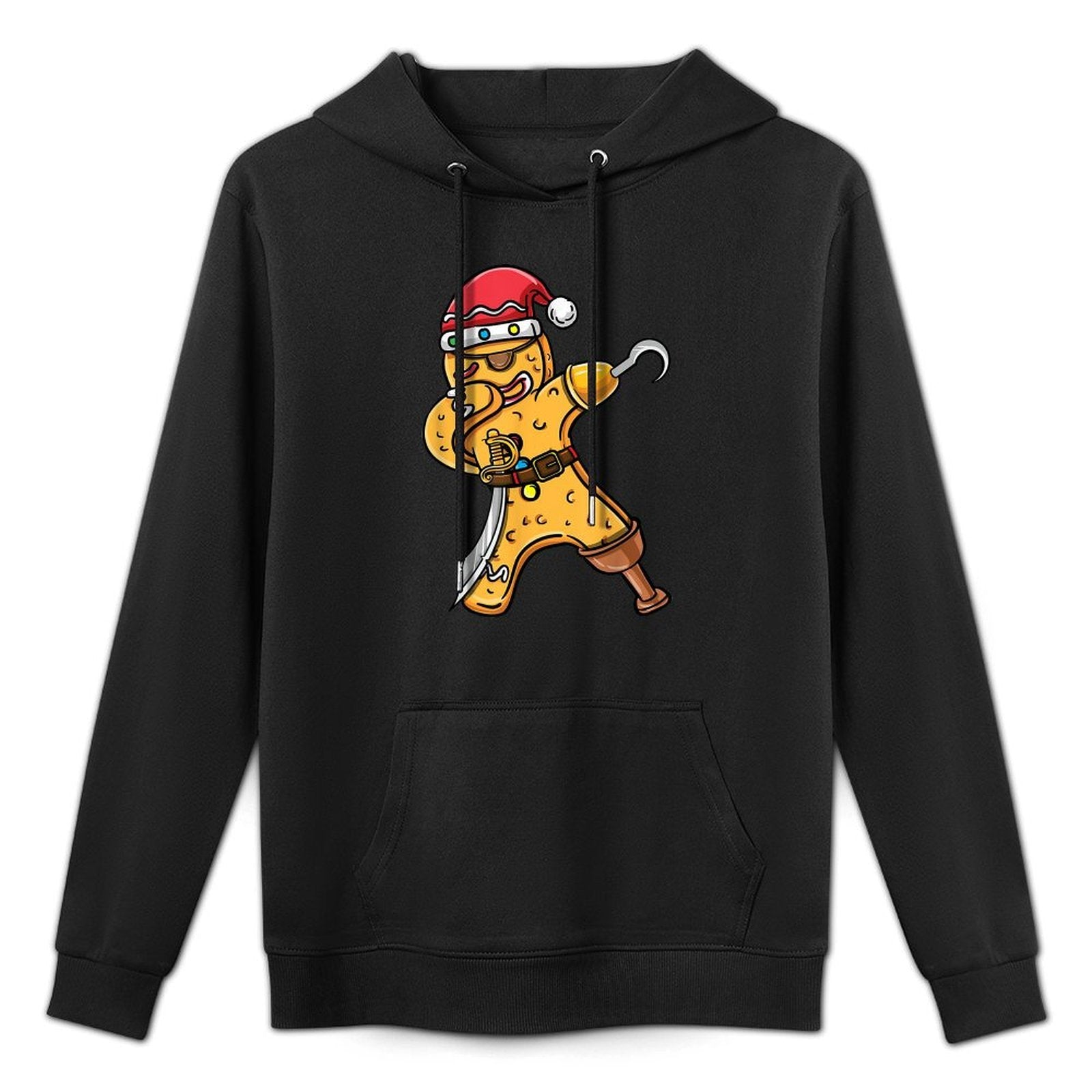Dabbing Christmas Gingerbread Pirate Halloween Casual Wear Hoodie