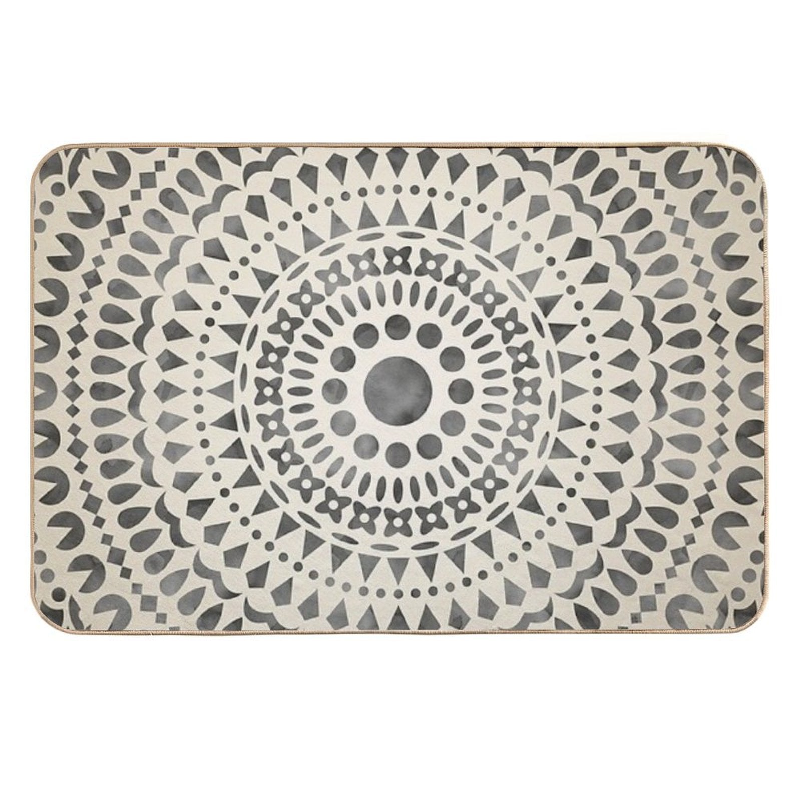 Watercolor Mandala Mandala10w  Multi-Purpose Bath Mat