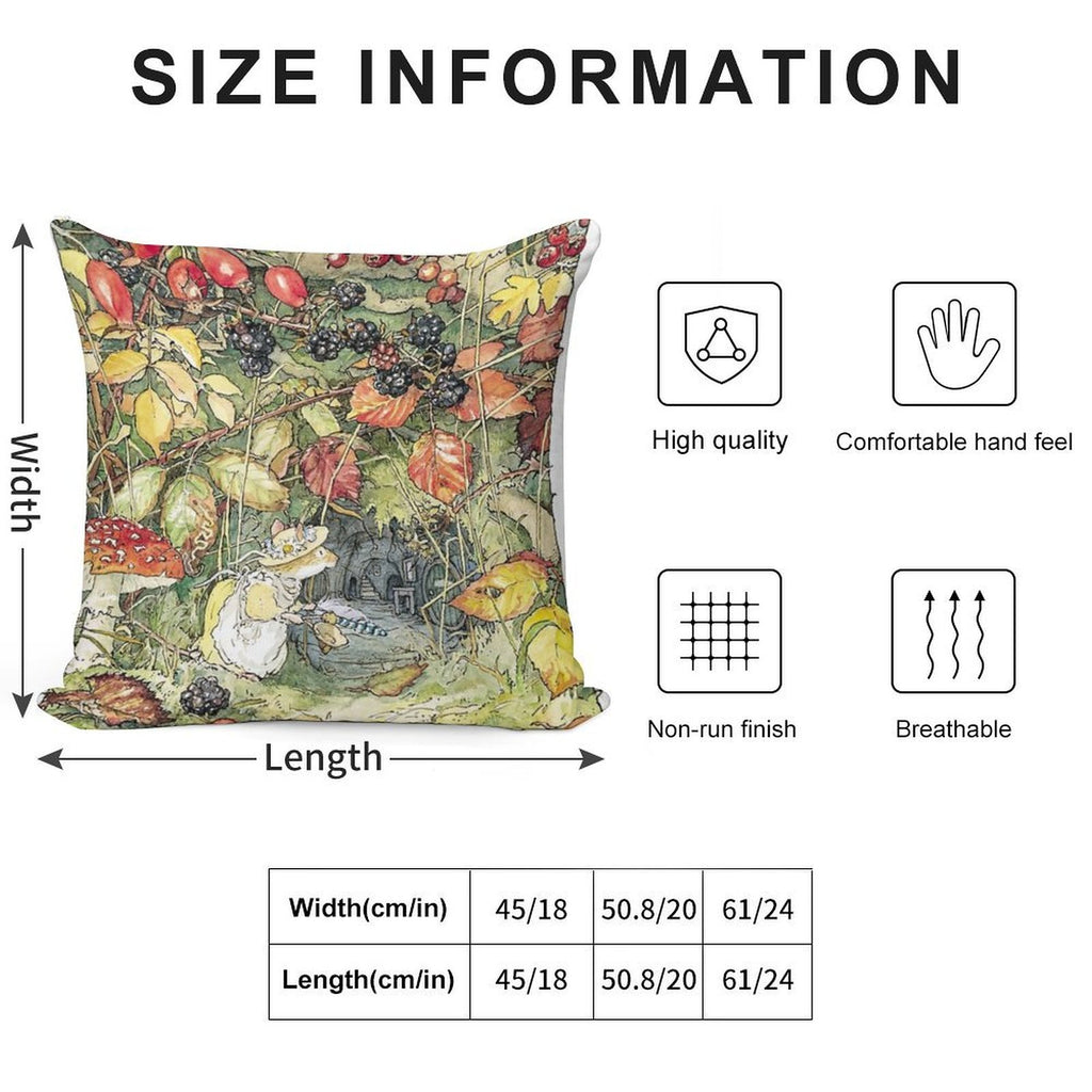 Primrose at The Entrance to The Tunnels Soft Washable Throw Pillow