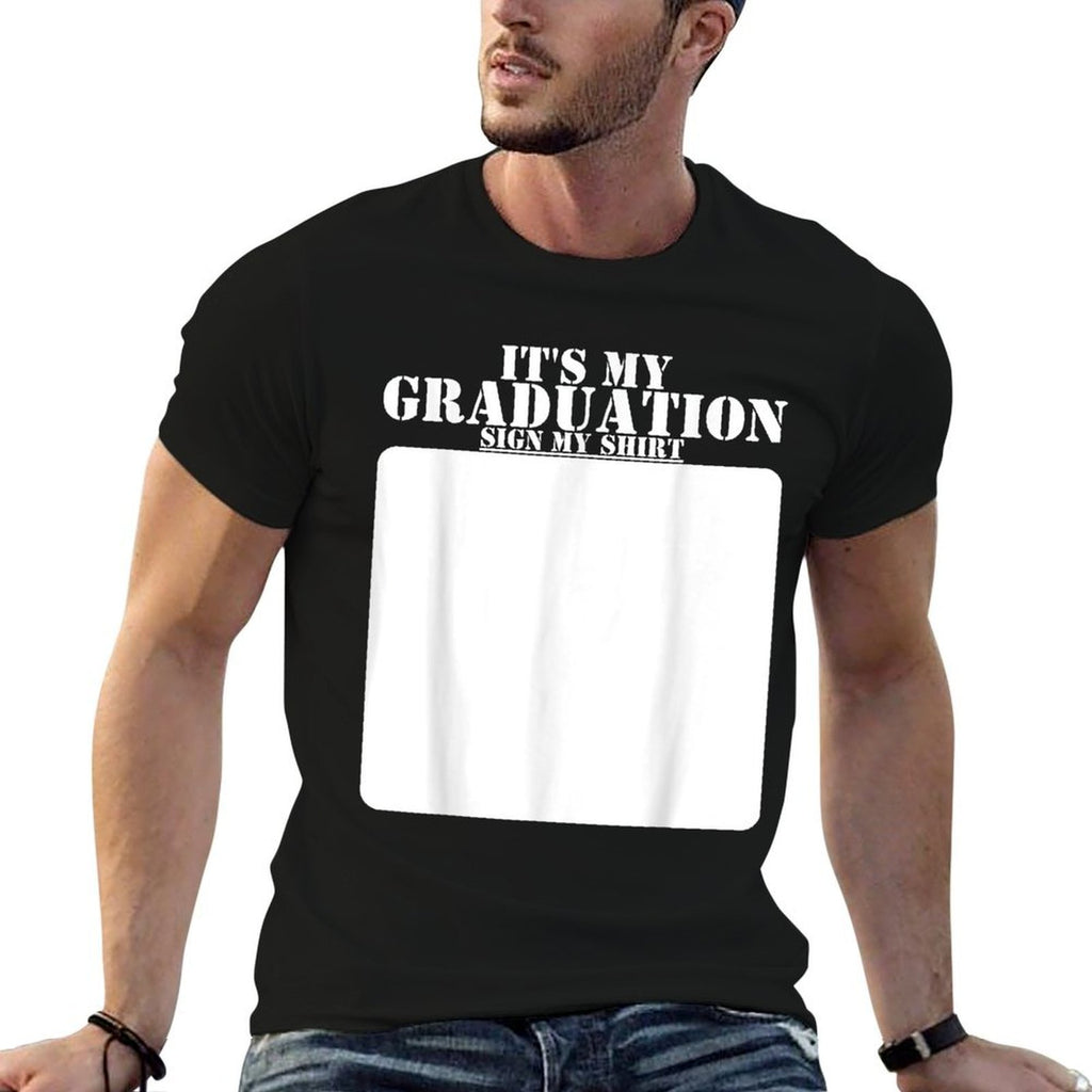 It's My Graduation Sign My Class of 2024 Graduation  Polyester Blend T-Shirt