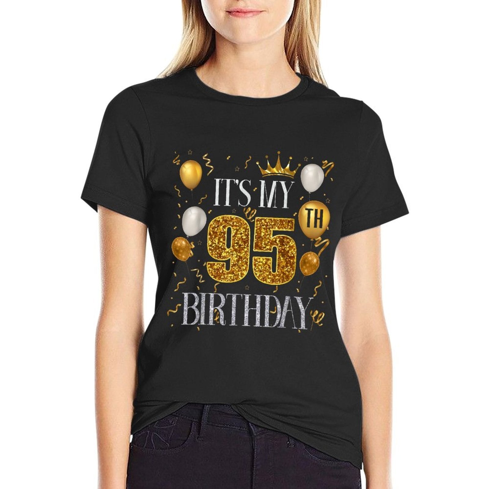 Its My 95th Birthday Happy 1928 Birthday For Men Women  Eco-friendly Material T-Shirt