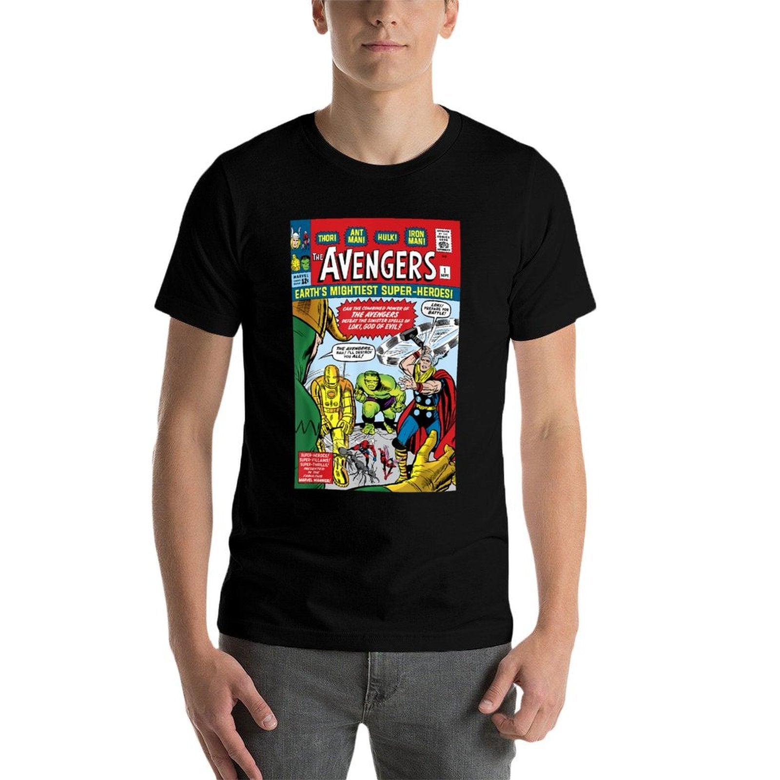 Marvel Avengers First Issue Comic Cover  Eco-friendly Material T-Shirt