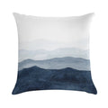 Mountains Ombre  Indigo Abstract Watercolor Soft Bedroom Essential Throw Pillow