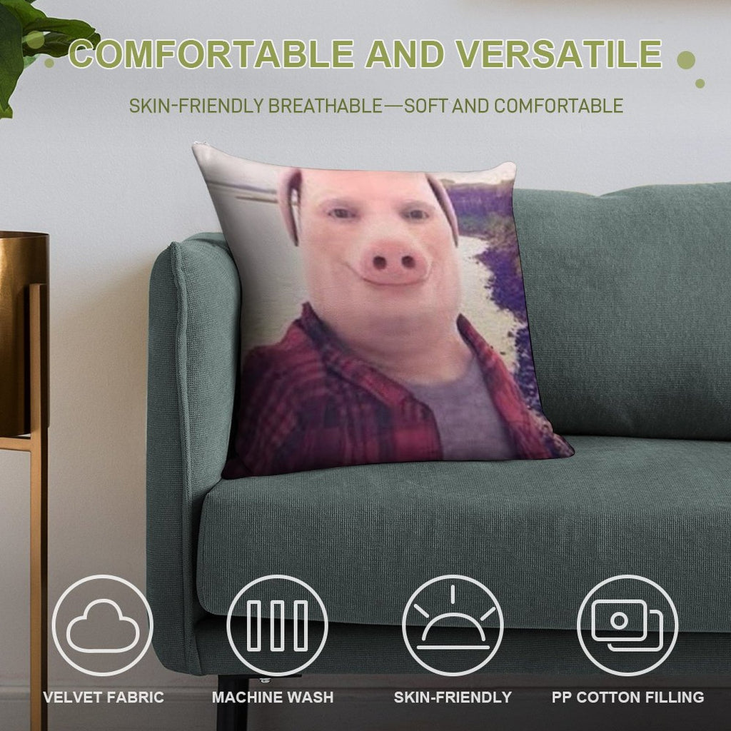 John Pork Soft Style Accent Throw Pillow