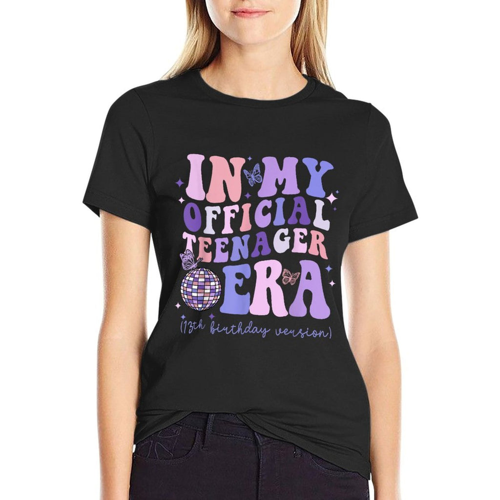 13 Years Old Girl In My Officialnager Era 13th Birthday  Odor-resistant T-Shirt