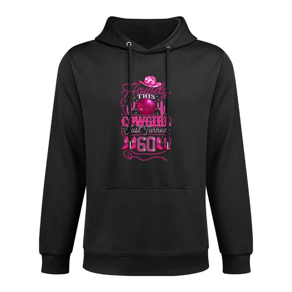 60yr Birthday Cowgirl Western 60Years Old Girl 60th Birthday Moisture-Wicking Hoodie