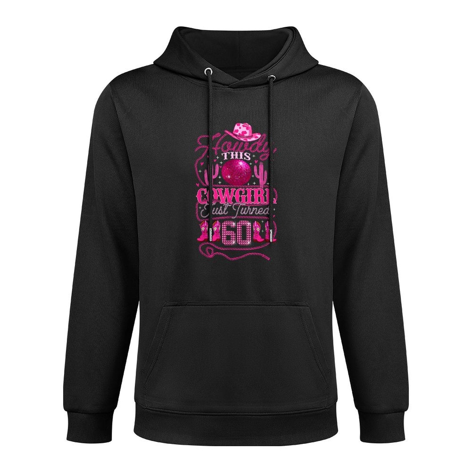 60yr Birthday Cowgirl Western 60Years Old Girl 60th Birthday Moisture-Wicking Hoodie