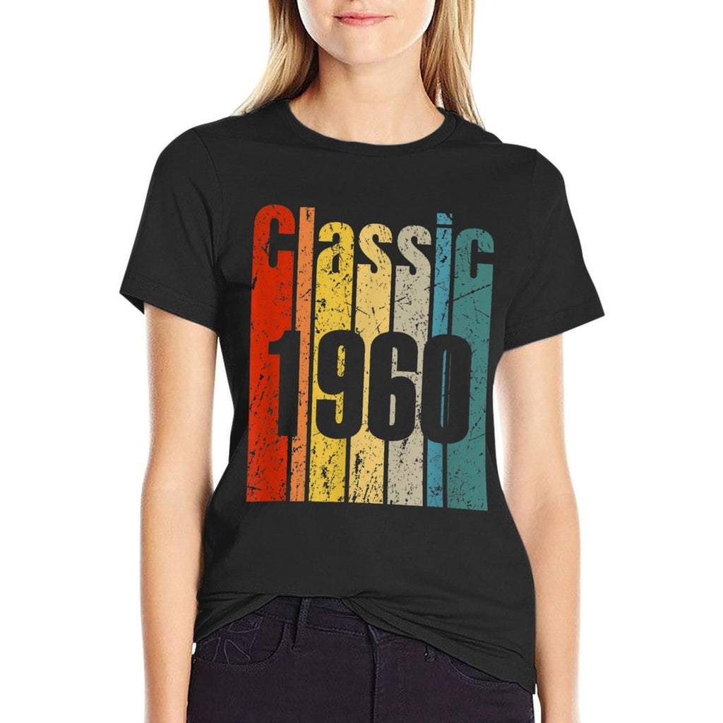 Vintage 1960 60 Years Old Retro 50th Birthday Gift Born 1960  Vintage-inspired T-Shirt