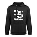 5th Birthday Its My 5th Birthday 5 Year Old Birthday Medium-Weight Fabric Hoodie