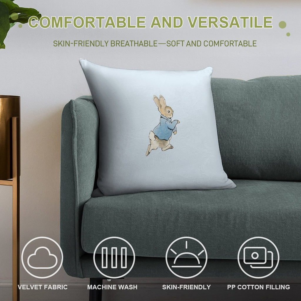 PETER RABBIT Soft Home Decor Throw Pillow