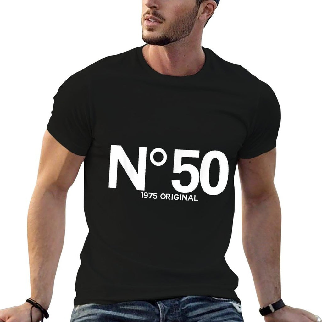 No. 50 Est 1975 Original, Funny 50 Years Old Gifts  Cotton T-Shirt