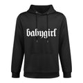 Babygirl Aesthetic Lettering - Aesthetic Soft Grunge Gothic Adjustable Hood Hoodie