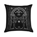 Mountain Door in The Style of J.R.R.Tolkien Soft Short Plush Fabric Throw Pillow