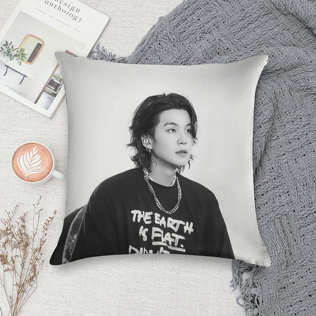 Yoongi Concert Soft Skin-Friendly Throw Pillow