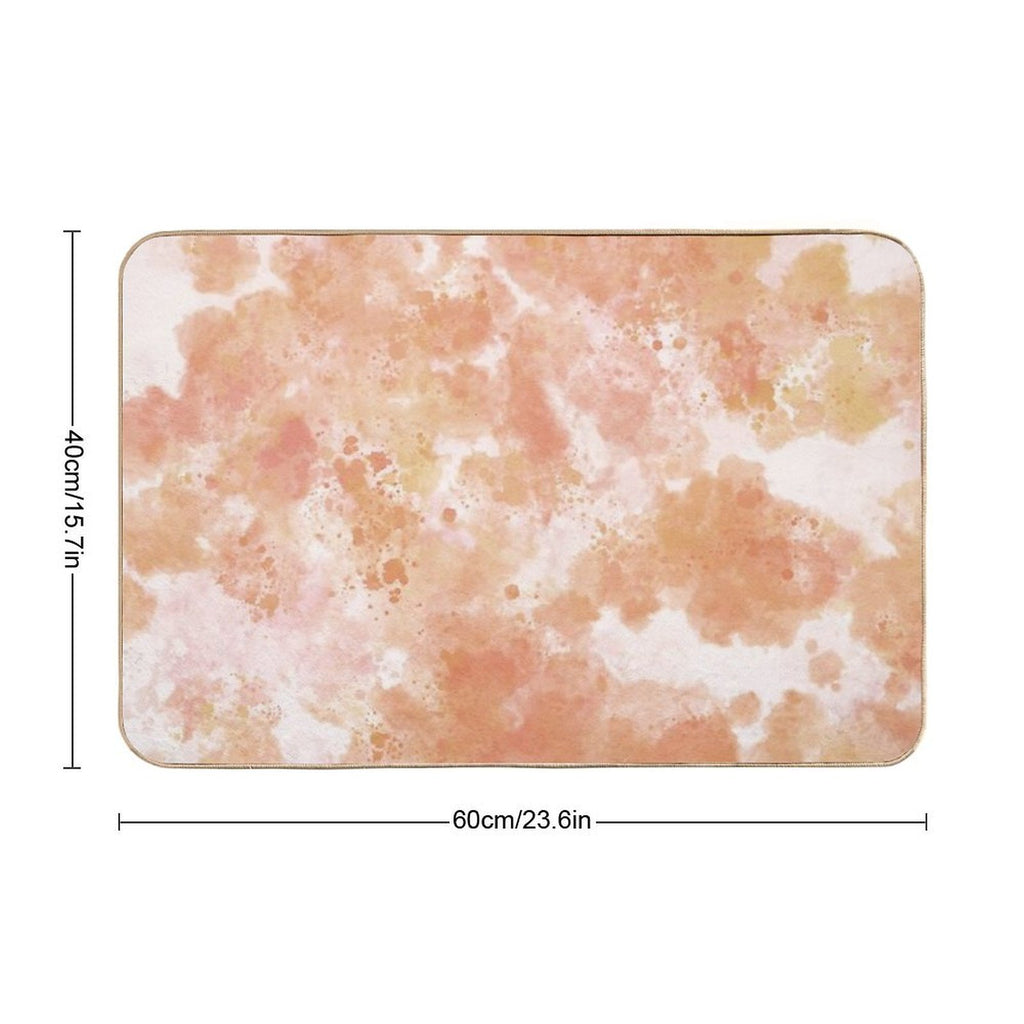 Boho Watercolor  Fade-Resistant Bath Mat