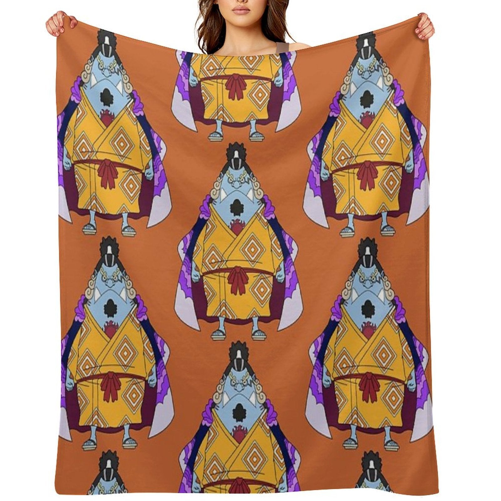 Jinbe (Wanokuni) Anti-pilling Throw Blanket