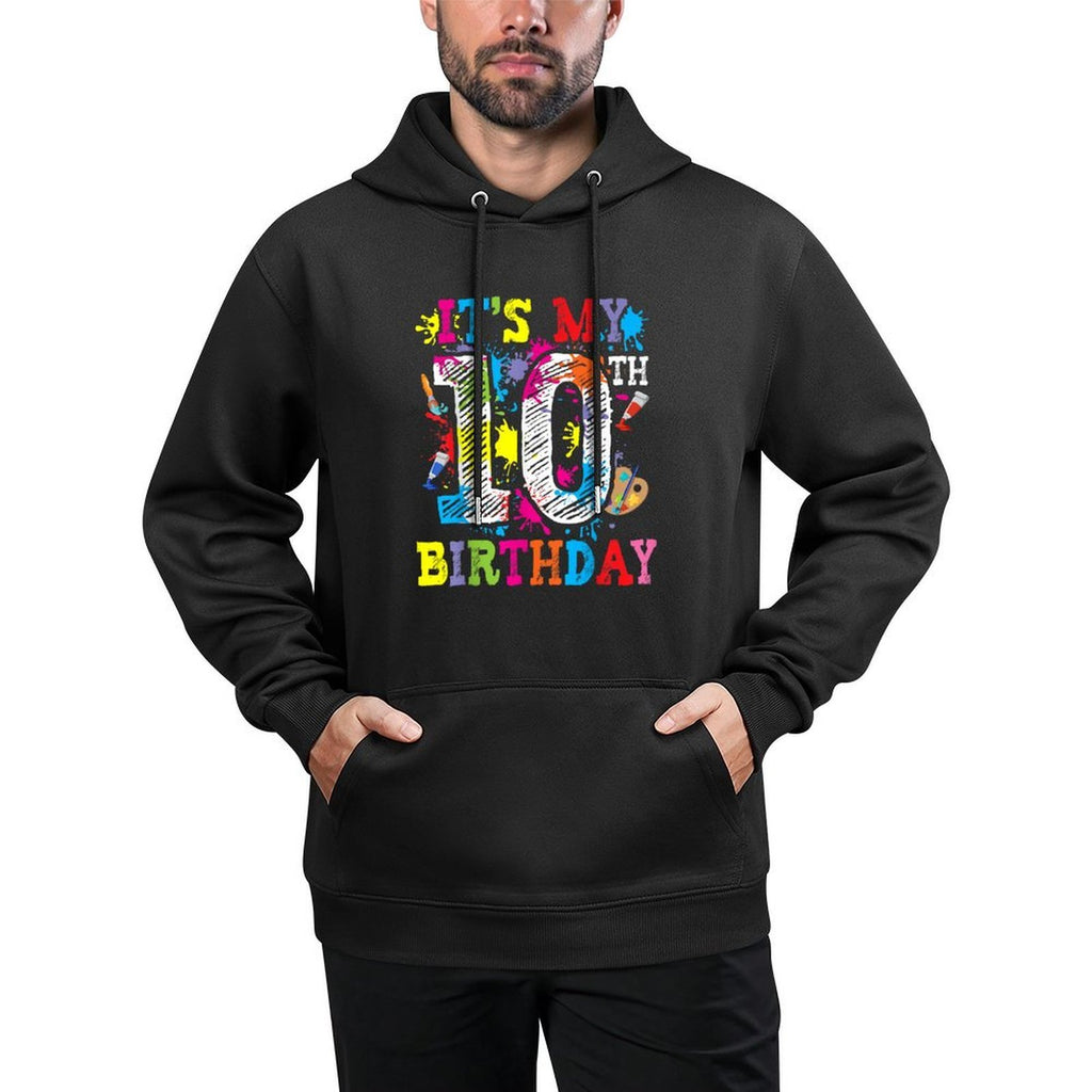 Its My 10th Birthday Painting Art Paint 10 Year Old Artist Shape Retention Hoodie