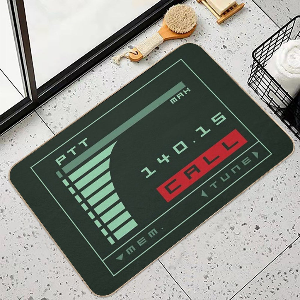 Metal Gear Solid Codec Screen - Inspired by Kojima's MGS  Easy To Clean Bath Mat