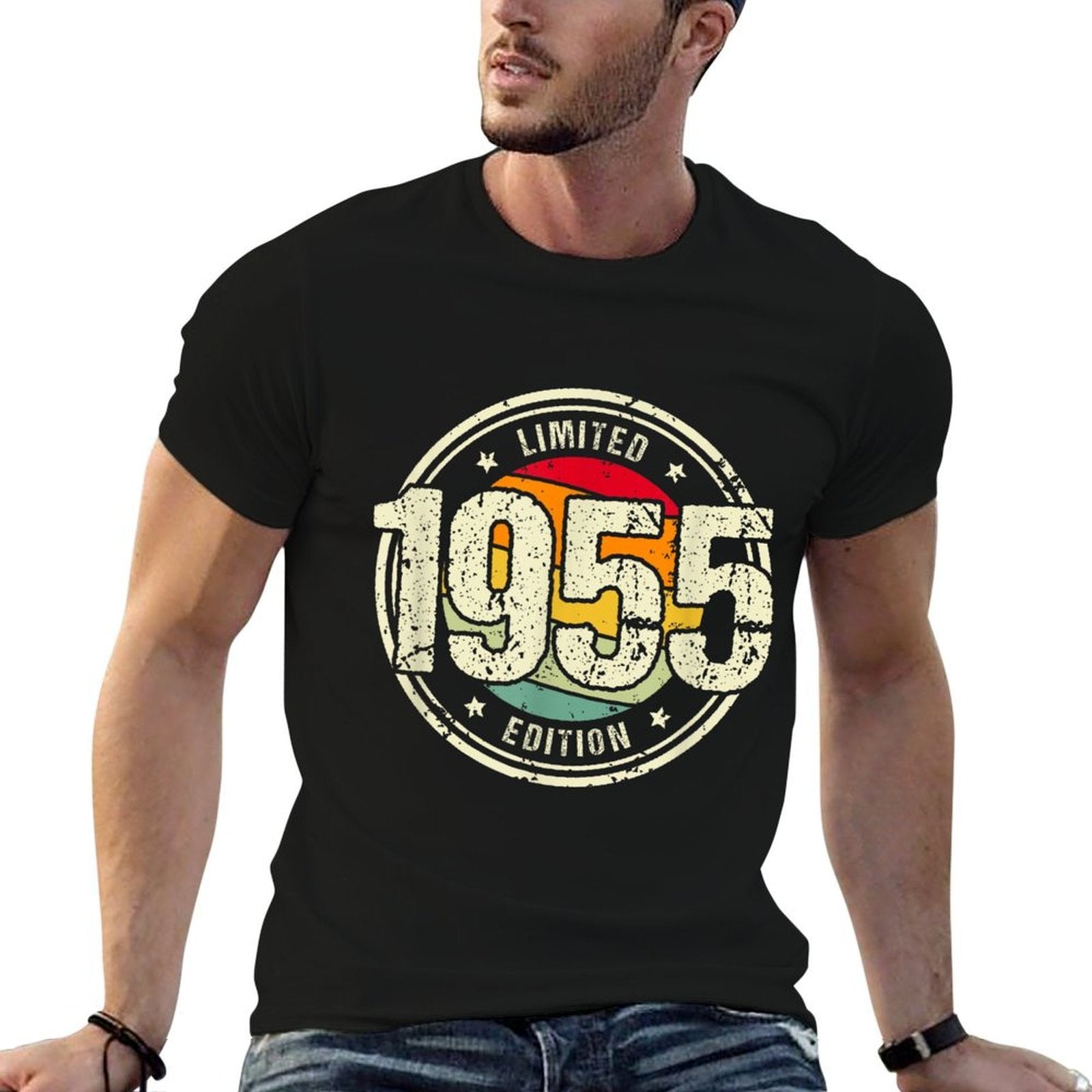 Retro 70 Year Old Vintage 1955 Limited Edition 70th Birthday  Easy-care T-Shirt