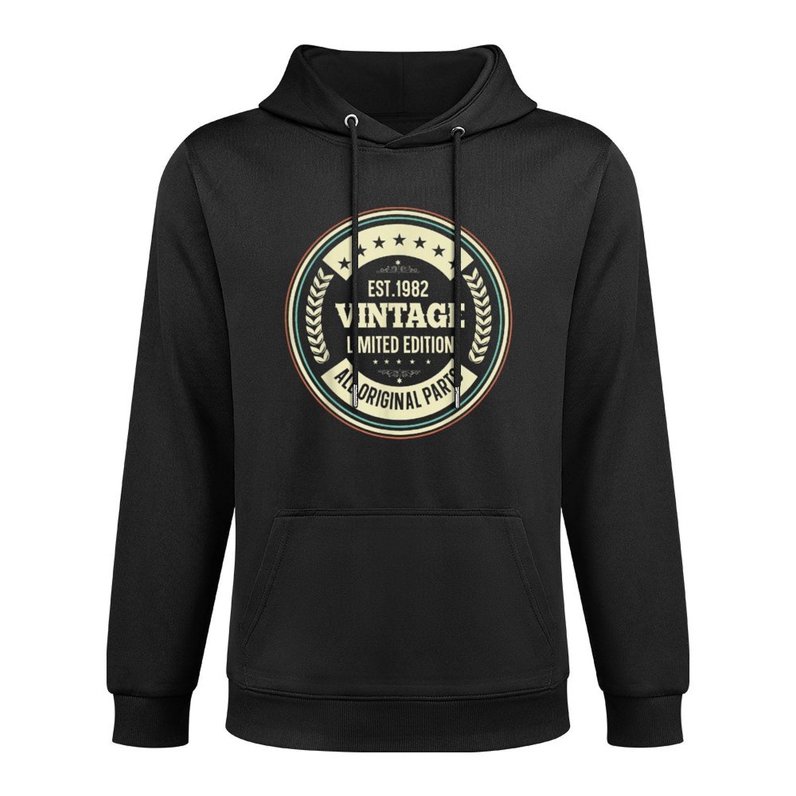 40th Birthday T Born Made in 1982 Vintage Biker Layering Staple Hoodie