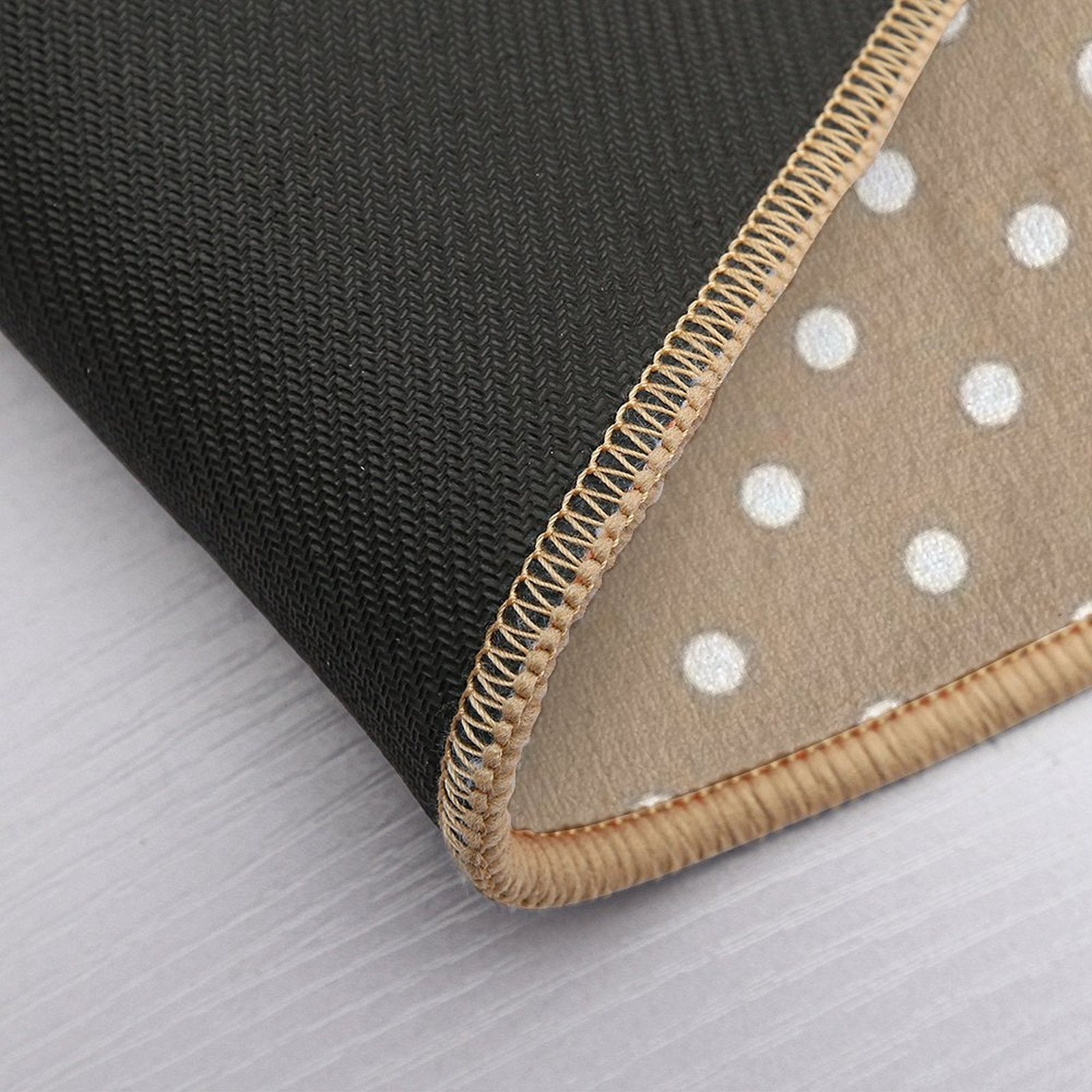 Polka Dot,dots,circles,nude,beige Background  Versatile Bath Mat