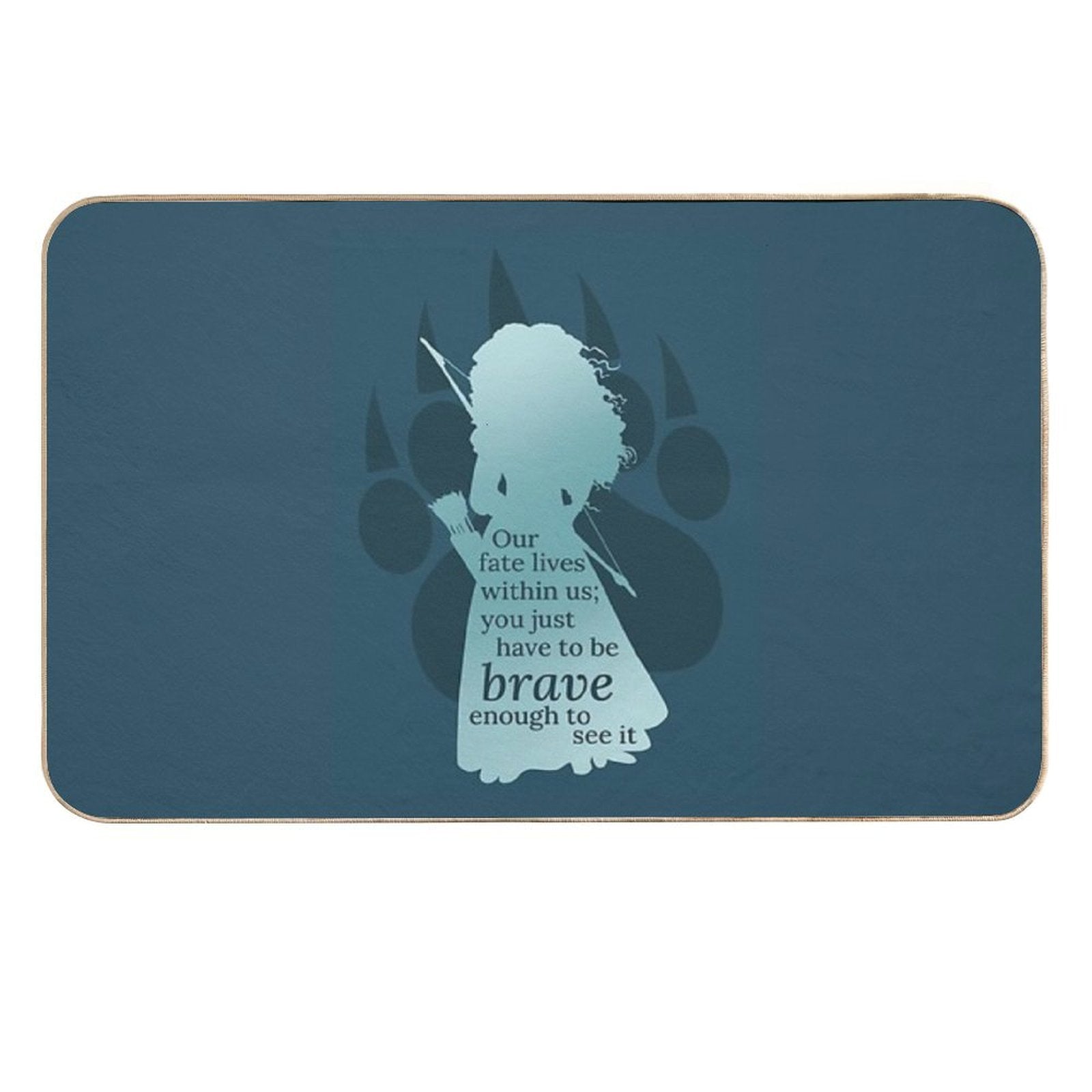 Brave Merida  Repositionable Bath Mat