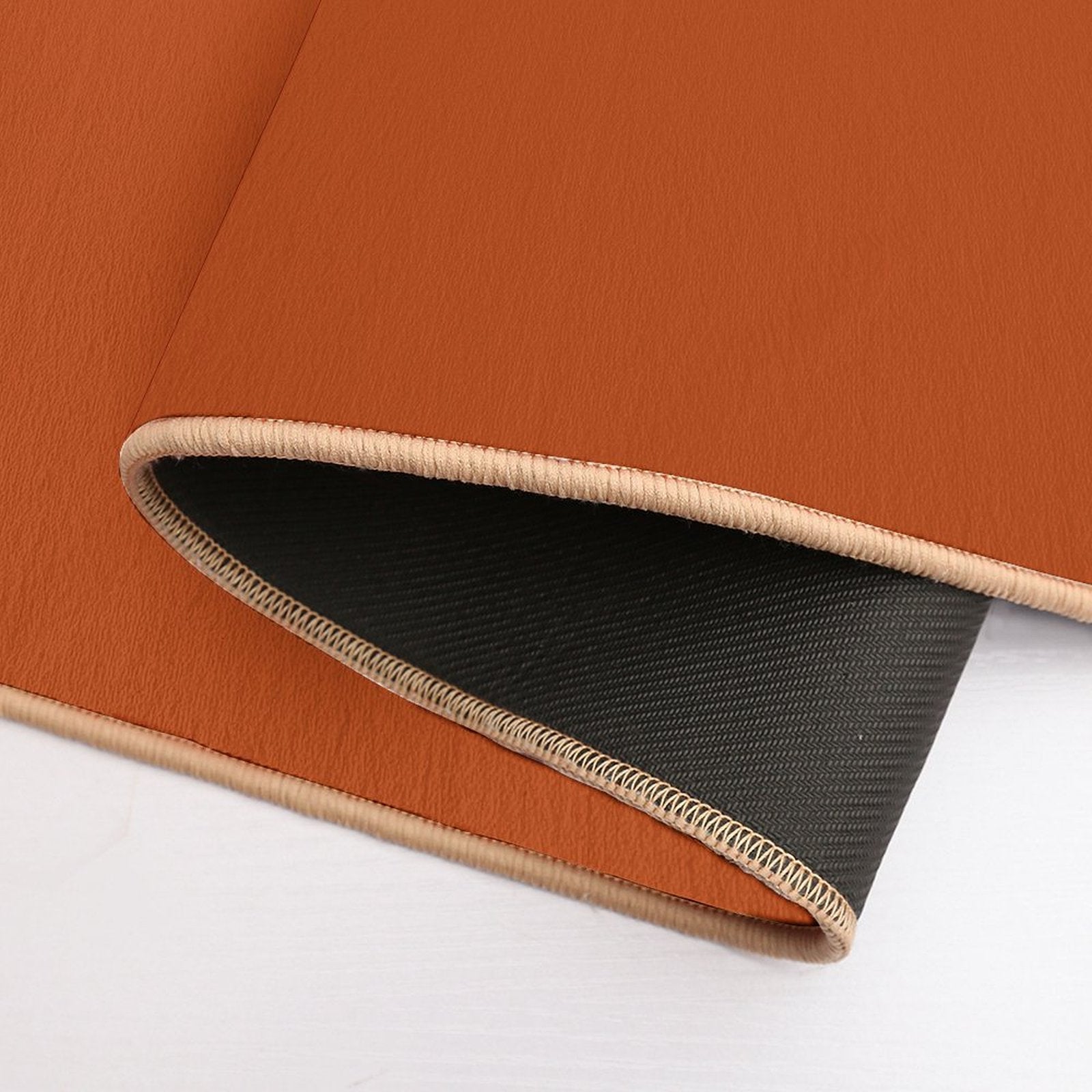 Solid Rust Solid Color  Multi-Purpose Bath Mat