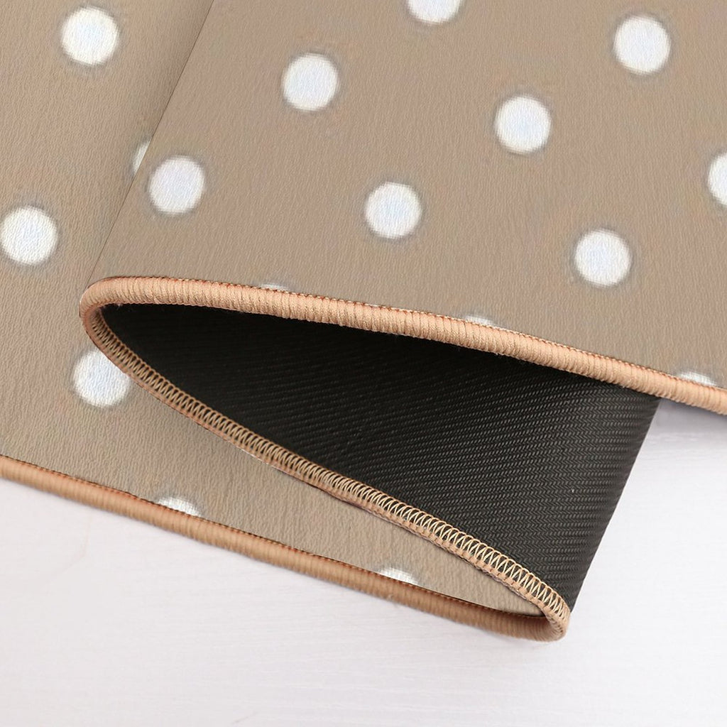 Polka Dot,dots,circles,nude,beige Background  Versatile Bath Mat