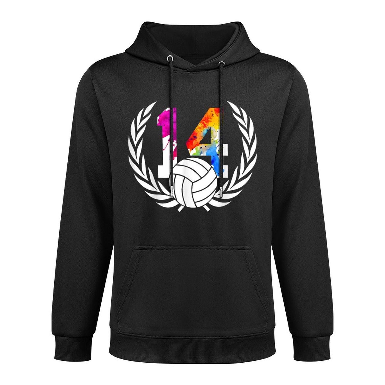 NUMBER 14 YEARS VOLLEYBALL 14TH BIRTHDAY Easy Care Hoodie