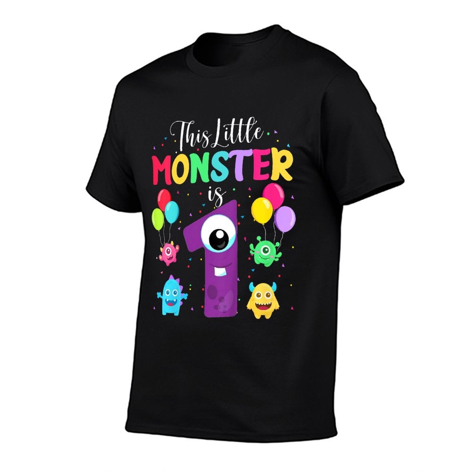 Kids 1st Birthday Outfit Boy Girl This Little Monster Is 1  Vintage-inspired T-Shirt