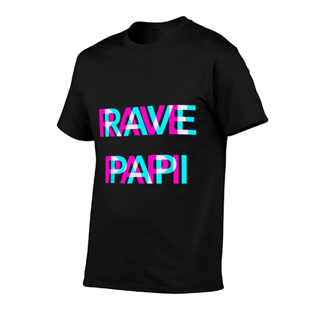 Rave Papi Techno EDM Music Festival Father Dad Raver  Stretchy T-Shirt