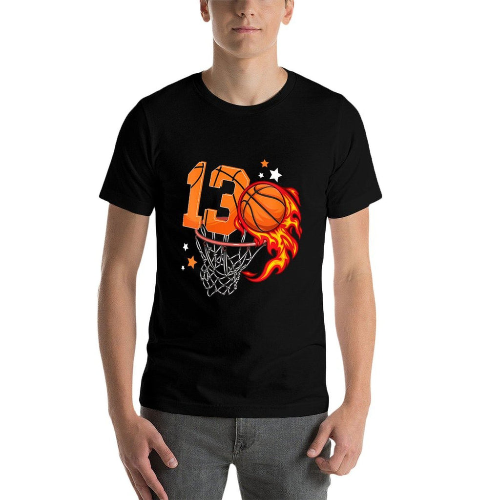 Womens 13th Birthday Basketball Thirteen Year Old Basketball Boy  Quick-drying T-Shirt